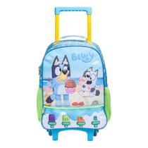 Mochila Rodinhas Escolar Tamanho 14 M Bluey X 15541 - Xeryus