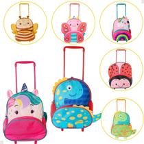 Mochila Rodinhas Infantil Clio Pets Bichinhos Menino Menina