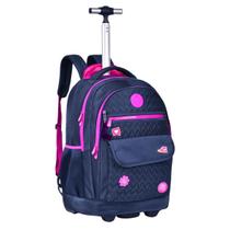 Mochila Rodinhas Luluca Bolsa Escolar Azul 33L - LU24085