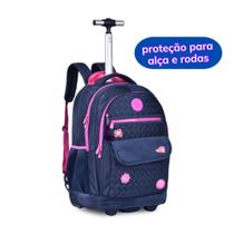 Mochila Rodinhas Luluca Meninas Juvenil Passeio Escolar Notebook Pandinha- Clio Style