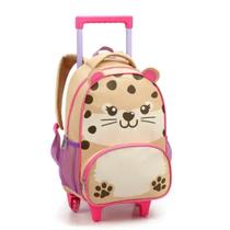 Mochila Rodinhas Oncinha Gatinho Escolar Orelinha Infantil Seanite Mochila Rodinhas Oncinha Gatinho Escolar Orelinha Infantil Seanite