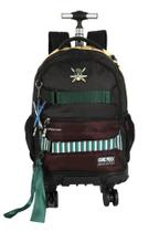 Mochila Rodinhas One Piece Zoro Infantil Escolar Preto Luxcel Mochila Rodinhas One Piece Zoro Infantil Escolar Preto Luxcel