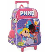 Mochila Rodinhas PKXD Festa Infantil Menina Escolar Xeryus