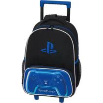 Mochila Rodinhas Playstation Azul Escolar Video Game Focus Pacific Mochila Rodinhas Playstation Azul Escolar Video Game Focus Pacific