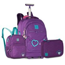Mochila Rodinhas Rebecca Bonbon Com Lancheira e Estojo Box Mochila Rodinhas Rebecca Bonbon Com Lancheira e Estojo Box