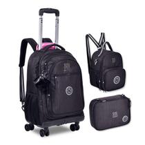 Mochila Rodinhas Rebecca Bonbon Com Lancheira E Estojo Box Mochila Rodinhas Rebecca Bonbon Com Lancheira E Estojo Box