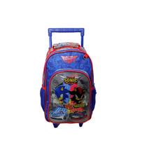 Mochila rodinhas sonic vs shadow peq 34cm sc22w80