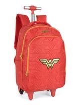 Mochila Rodinhas Wonder Woman Mulher Maravilha VM Original