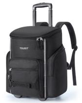 Mochila rolante Cooler TOURIT 36 latas preta à prova de vazamentos