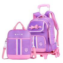 Mochila rolante MITOWERMI para meninas Trolley School