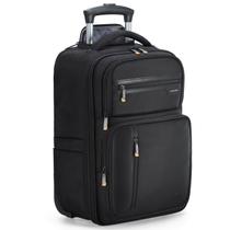 Mochila rolante Ponhog para laptop de 17 polegadas com rodas pretas