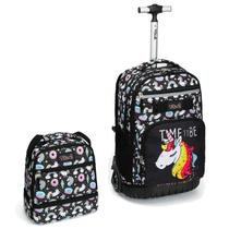 Mochila rolante Tilami Unicorn Cute de 19 polegadas com lancheira