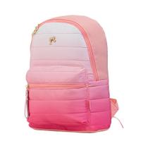 Mochila Rosa Kids Barbie Listras Luxcel
