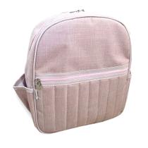 Mochila rosa maternidade baby passeio