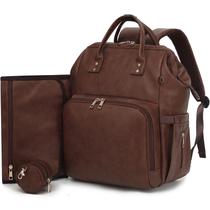 Mochila ROSEGIN Bolsa de fraldas de material vegano impermeável 42x24x36cm