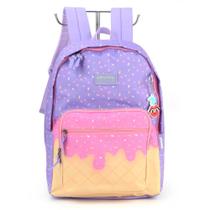 Mochila Roxa Escolar Ice Cream Up4You - Luxcel 42x33x20 cm