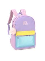 Mochila roxo e rosa ms46583up