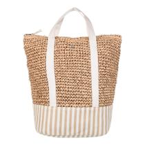 Mochila Roxy Beach Lover 21L em palha e lona