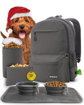 Mochila Rubyloo The Original Doggy Bag Mochila para suprimentos para cães Presente ideal para donos de cães, pais de cães, mães e pais de cães capa para laptop, 2 tigelas para cães sem BPA, sacola de comida, tapete americano, sacola de guloseimas