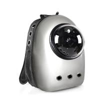 Mochila Sabrina Pet Panorâmica Prizi Cinza 43x22x30cm Mochila Sabrina Pet Panorâmica Prizi Cinza 43x22x30cm