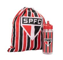 Mochila Saco Com Garrafa São Paulo 450ml Oficial Mochila Saco Com Garrafa São Paulo 450ml Oficial