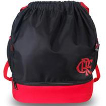 Mochila Saco Esportiva Com Porta Chuteira Flamengo Escolar