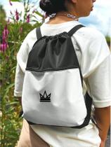 Mochila Saco Nylon COROA Academia Esportiva Gym Bag Fitness Unissex Cordão Preto Sack Outline Nylon Resistente Sacochila Mochila Saco Nylon COROA Academia Esportiva Gym Bag Fitness Unissex Cordão Preto Sack Outline Nylon Resistente Sacochila