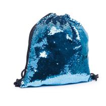 Mochila Saco - Paetê Azul - Festa Carnaval - 01 UN - Cromus - Mochila Saco - Paetê Azul - Festa Carnaval - 01 UN - Cromus -
