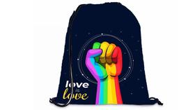 Mochila Saco Personalizada Fitness Linha LGBT Love is Love