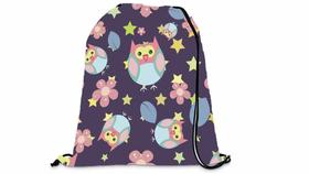 Mochila Saco Personalizada Infantil Lindo Corujas Mochila Saco Personalizada Infantil Lindo Corujas