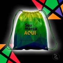 Mochila saco personalizada tamanho Adulto cor verde Mochila saco personalizada tamanho Adulto cor verde