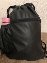 mochila sacola de academia material sintético impermeável com zíper bolsa para garrafa mochila sacola de academia material sintético impermeável com zíper bolsa para garrafa