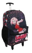 Mochila Sakura Naruto Infantil Juvenil Escolar Rodinhas Aula
