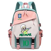 Mochila Sanmu Causal Style com estampa digital Football Neymar