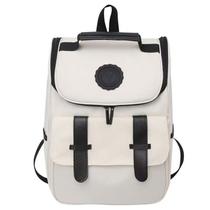 Mochila Sanmu Elementary School em couro PU impermeável Mochila Sanmu Elementary School em couro PU impermeável