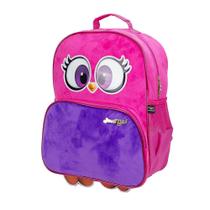 Mochila Santino Sweet Girl Corujinha Camurça Escolar