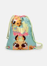 Mochila saquinho capivara verde agua puket Mochila saquinho capivara verde agua puket