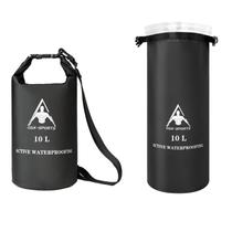 Mochila Seca Impermeable Oak-Sports 10L para Natación Negra