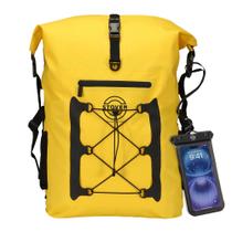Mochila seca impermeável STOVER 55L Floating Roll Top Yellow