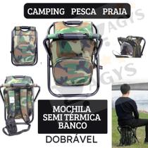 Mochila Semi Térmica Banco Dobrável 2 em 1 - IDEA