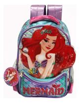 Mochila Sereia Infantil Feminina Escolar Costas Aulas Dl1464