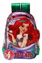 Mochila Sereia Infantil Feminina Escolar Costas Aulas Dl1464