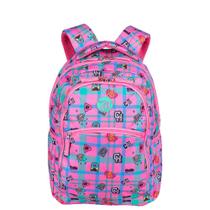 Mochila Sestini 2 Comp Capricho Student School Rosa Claro
