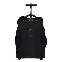 Mochila Sestini Com Carrinho 2 em 1 Rolling Crinkle Preto