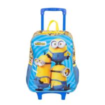 Mochila Sestini Com Carrinho Minions M Azul