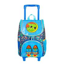 Mochila Sestini Com Rodinhas Média Y Alien 16 Litros Azul