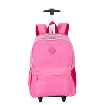 Mochila Sestini com Rodinhas Rollingg Crinkle 2 Double Rosa