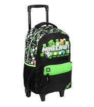 Mochila sestini rodinhas mochilete minecraft plus 15 anos 066288-00