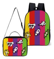 Mochila Simples Com Lancheira Escolar Logo Integrante Os Rosas Mochila Simples Com Lancheira Escolar Logo Integrante Os Rosas