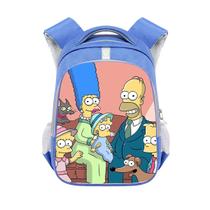 Mochila Simpsons Kids School impressa em poliéster 3D 26x13x36cm Mochila Simpsons Kids School impressa em poliéster 3D 26x13x36cm